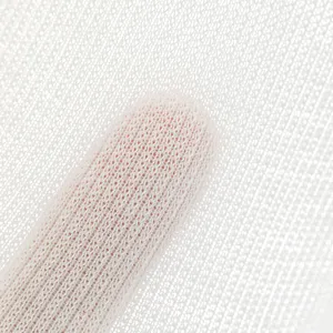 White women's short summer socks detail view, lightweight breathable cotton mesh knit fabric.