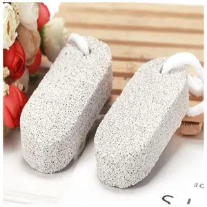 Natural volcanic pumice stone for feet, foot scrubber to remove dead skin and calluses easily.