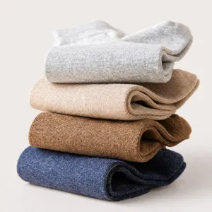 Calzini casual a coste uomo comfort traspirante cotone moda quotidiana 4 paia set