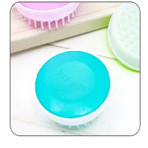 Brosse de massage du cuir chevelu en silicone brosse à shampooing pour soins capillaires et détente