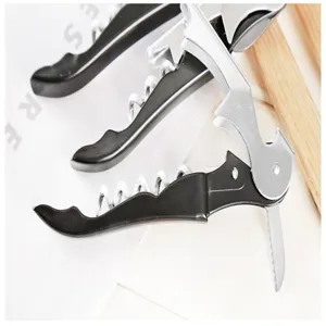 Apribottiglie cavatappi sommelier in acciaio inossidabile utensile multifunzione dettaglio