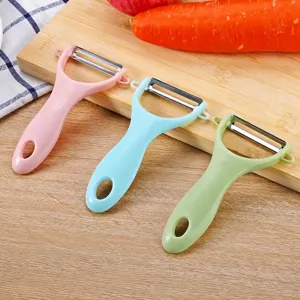 Stainless steel vegetable peeler kitchen fruit slicing tool multi-color practical gadget set