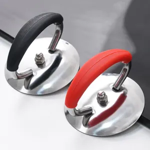 Poignée de Couvercle de Casserole en Silicone Universelle Résistante à la Chaleur Anti Brûlure Bouton de Remplacement Base en Acier Inoxydable Accessoires de Cuisine
