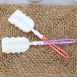Spazzola per tazze in spugna pieghevole e rimovibile per vetreria e bottiglie, pratico strumento.