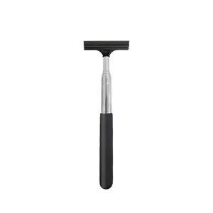 Retractable car rearview mirror wiper, stainless steel telescopic glass cleaning squeegee