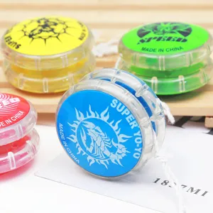 Colorful transparent plastic yo-yo toy with classic design and fun daily play experience.