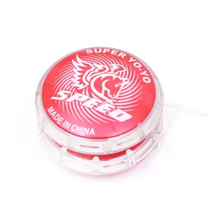 Classic plastic flashing yo-yo toy with string, smooth spin design for kids gift and fun play.