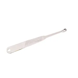 Roestvrijstalen oorreiniger oorlepel hulpmiddel met antislip handvat voor dagelijks.