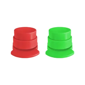 Mini nietmachine zonder nietjes set in rood groen, milieuvriendelijke papierbinder voor kantoor