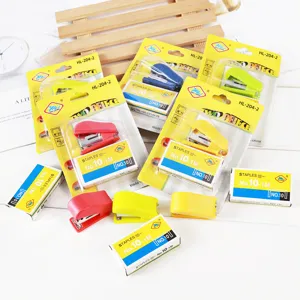 Mini Agrafeuse Portable en Plastique et Métal Avec Agrafes No. 10 pour Étudiants Bureau École Papeterie de Bureau