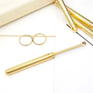 Tragbarer Messing Ohrreiniger Set, Haushalts Ohrputzer Werkzeug mit kleinen Ringen Zubehör.