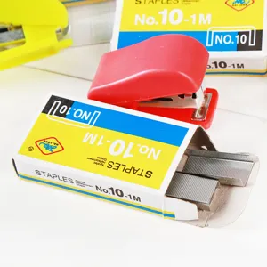 Ensemble mini agrafeuse portable avec des agrafes No.10 pour l'école et le bureau.