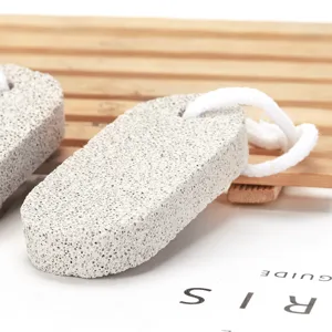 Pumice stone for feet exfoliating foot scrubber callus remover with hanging rope tool