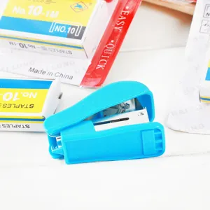 Creative mini stapler set cute cartoon student stationery binding tool with staples