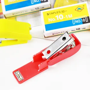 Kit de mini agrafeuse portable avec boîtes d'agrafes pour fournitures scolaires de bureau.