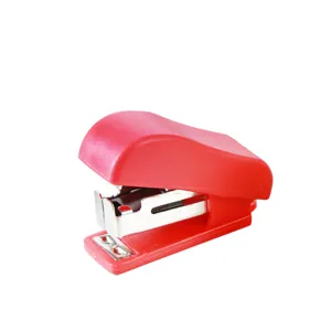 Mini Agrafeuse Portable Rouge pour Fournitures de Bureau et Scolaires Outil de Reliure