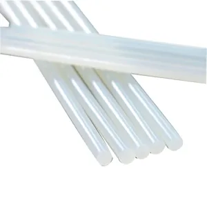 Bâtons de colle chaude transparents pour bricolage, adhésif fort pour réparations rapides.