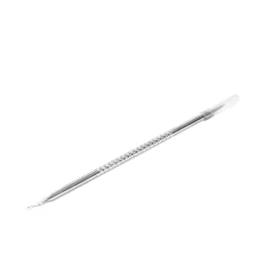 Herramienta extractora de puntos negros de acero inoxidable para cuidado de la cara y poros.