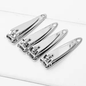 Portable Metal Smooth Nail Clipper Keychain Mini Pocket Nail Trimmer With Hanging Hole Everyday Grooming Tool