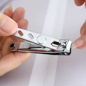 Stainless Steel Nail Clipper with File and Hole Portable Manicure Tool Main View