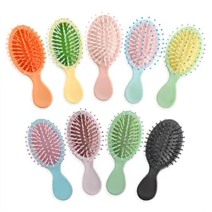 Portable Macaron Air Cushion Hair Brush Cute Plastic Scalp Massage Comb Travel Daily Hair Styling Tool For Women