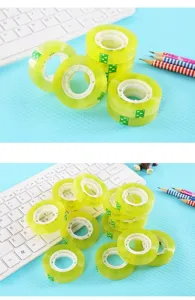 Transparent adhesive tape small size clear sticky stationery tape for office school use