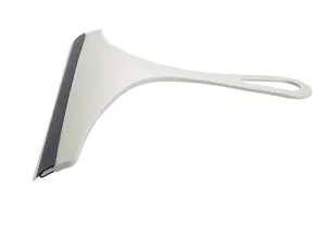 Close-up detail of the silicone wiper blade and ergonomic handle for easy daily cleaning.