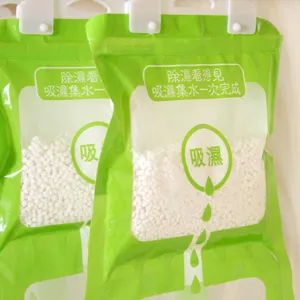 Hanging wardrobe dehumidifier bag moisture absorber for home closet anti-mold desiccant pack