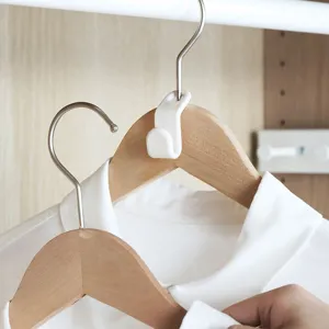 Ganci di connessione per grucce in plastica salvazpazio organizzatore armadio pratico