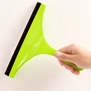 Household glass cleaning window squeegee tool with rubber blade for home and car cleaning.