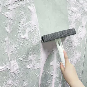 Multifunctional Window Squeegee Glass Cleaning Brush Plastic Wet Dry Dual Use Spray Cleaner Scraper Tool For Home Mirror