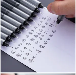 0.5mm liquid gel pen quick dry black ink rollerball pen smooth writing for school and office use