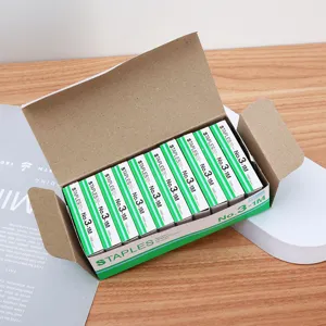 Fournitures de bureau boite d'agrafes standard 1000 pieces par paquet accessoires