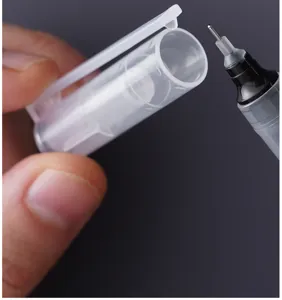 Direct liquid gel pen detail view 0.5mm fine needle tip smooth writing office stationery