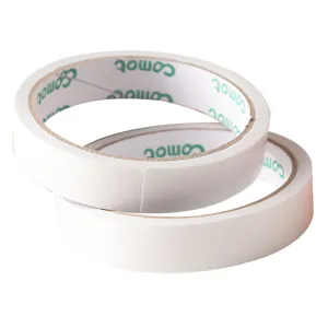 Household 18mm double sided tape strong adhesive office stationery tape rolls 2pcs pack