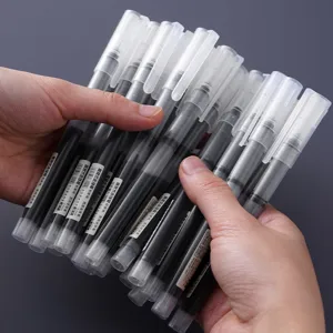 Minimalist Transparent Quick Drying Gel Pen For Student Office Exam Smooth Writing Signing Pen Stationeries