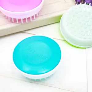 Brosse de massage du cuir chevelu en silicone pour shampooing, multifonctionnelle, vue principale.