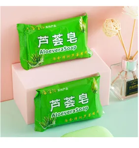 Aloe Vera moisturizing soap for face, body, and hand washing, providing deep hydration.