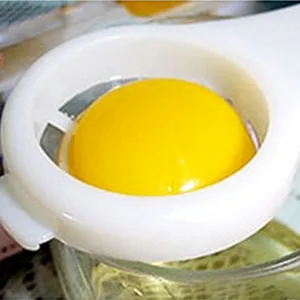 Plastic egg yolk white separator kitchen tool for baking and cooking use main view.