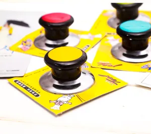Boutons de couvercle de casserole de rechange colorés, poignées de cuisine durables.