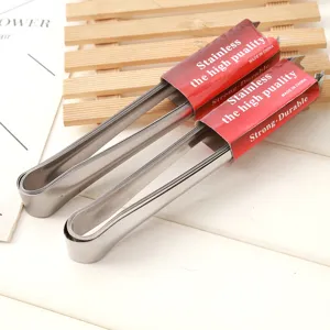 Stainless Steel Ice Tong Multifunctional Kitchen Food Tong Bread Barbecue Sugar Cube Tong Bar Tool
