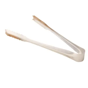Stainless steel ice tong kitchen food bread sugar cube tong bar tool silver metal utility