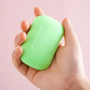 Green aloe vera soap bar for daily body cleansing, hand washing and moisturizing skin care.