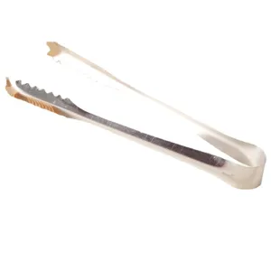 Stainless steel kitchen tong bread ice sugar clip tool for daily cooking and food service use.