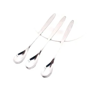 Edelstahl Löffel lang 3er Set, ideal für Kaffee, Dessert und den täglichen Gebrauch zu Hause.