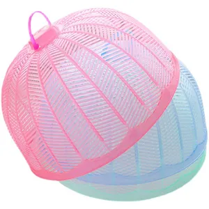 Couvercle de nourriture en plastique anti-mouche style parapluie cuisine table protecteur