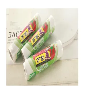 Disposable food storage fresh keeping bags rolls plastic wrap household kitchen use detail