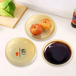 Melamine small sauce plates, imitation porcelain vinegar dishes for home and restaurant use.
