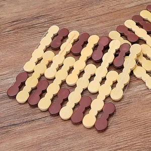 Wooden Beaded Hot Pad Heat Resistant Trivet Square Table Mat for Dining Table Pot Bowl Casserole