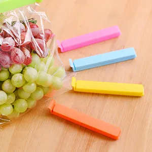 Bunte Plastik-Verschlussclips für Lebensmittel, Snacks und Tee, feuchtigkeitsbeständig.